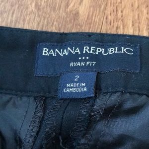Banana Republic ankle length black pants